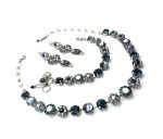 Jewelry Set By Mariana Woman Necklace, Bracelet and Earrings Swarovski Crystals - Image 3