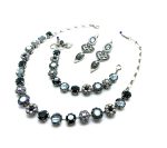 Jewelry Set By Mariana Woman Necklace, Bracelet and Earrings Swarovski Crystals - Image 2