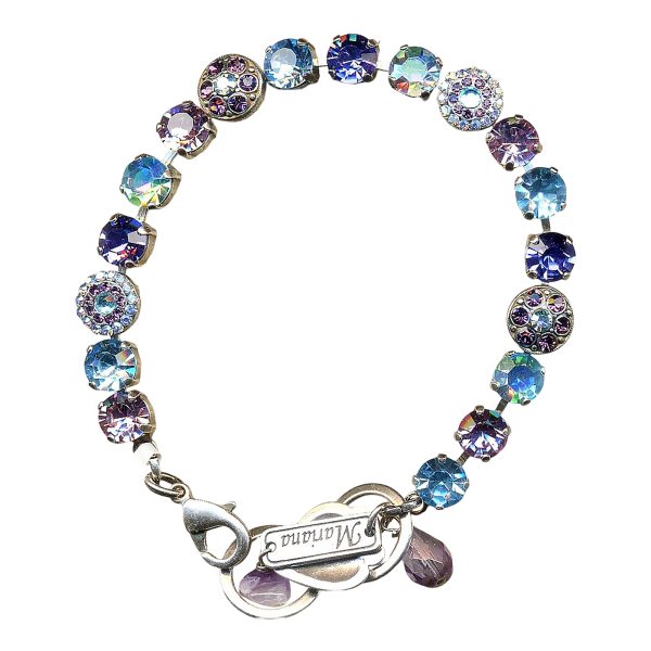 Mariana Bracelet Classy Violet, Vitrail Lt, Aquamarine, & Tanzanite Austrian Crystals My Treasures Coll.
