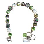 Bracelet By Mariana My Treasures Coll. Adorable Amethyst, White and Pacific Opal Swarovski Crystals