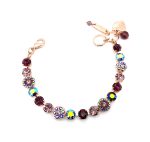 Bracelet By Mariana My Treasures Coll. Luxurious Amethyst, Purple Velvet & Lilac Swarovski Crystals