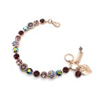 Bracelet By Mariana My Treasures Coll. Luxurious Amethyst, Purple Velvet & Lilac Swarovski Crystals - Image 3