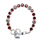Mariana Bracelet Lovely Siam & Foil Austrian Crystals My Treasures Coll. - Image 2