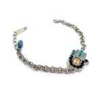 Mariana Bracelet Hamsa Encrusted Jet, Golden Shadow, Indicolite, & Pacific Opal Fairytale Once Upon a Mariana Coll. - Image 2
