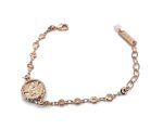 Bracelet By Mariana Woman Lovely Guardian Angel Rose and Fuchsia Swarovski Crystals - Image 2