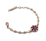 Bracelet By Mariana Woman Lovely Guardian Angel Rose and Fuchsia Swarovski Crystals - Image 3