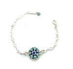 Bracelet By Mariana Once Upon a Mariana Coll. Gorgeous Montana Blue, Indicolite, & Pacific Opal Swarovski Crystals - Image 2