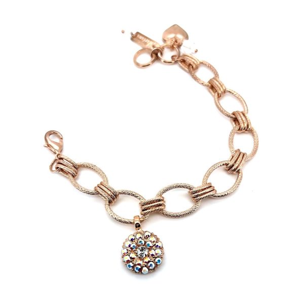 Bracelet By Mariana Woman Shimmering Floral Clear and AB Swarovski Crystals