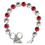 Mariana Bracelet Stunning Lt Siam & Clear Austrian Crystals My Treasures Coll.