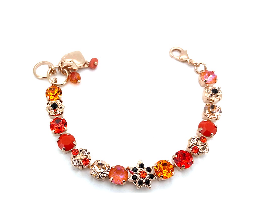B-4252-2-1155-RG (1) Bracelet By Mariana Once Upon A Mariana Coll. Sassy Hyacinth and Siam Swarovski Crystals - Image 1