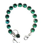 Bracelet By Mariana Woman Charming Emerald Swarovski Crystals