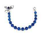 Bracelet By Mariana Woman Glamorous Capri Blue Swarovski Crystals