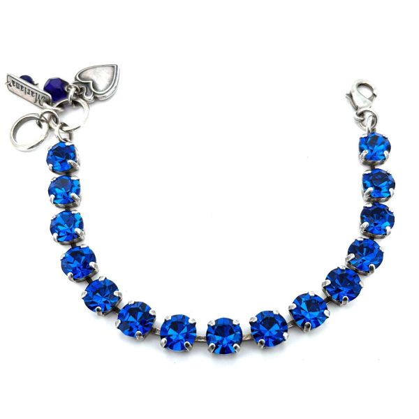 Bracelet By Mariana Woman Glamorous Capri Blue Swarovski Crystals