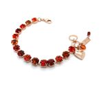 Bracelet By Mariana Woman Luxurious Hyacinth, Topaz and Siam Swarovski Crystals - Image 2
