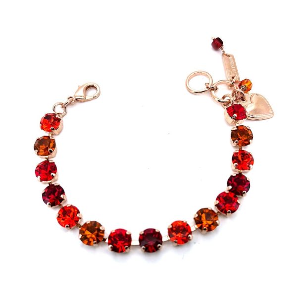 Bracelet By Mariana Woman Luxurious Hyacinth, Topaz and Siam Swarovski Crystals