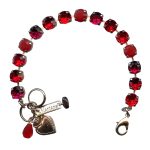 Mariana Bracelet Alluring Fuchsia, Lt Siam & Red Coral Austrian Crystals My Treasures Coll. - Image 2