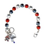 Bracelet By Mariana Adorable Sapphire and Hyacinth Swarovski Crystals - Image 2