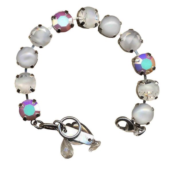 Mariana Bracelet Shimmering AB & White Opal Austrian Crystals My Treasures Coll.