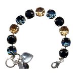 Bracelet By Mariana Dancing the Night Away Coll. Stunning Champagne and Navy Swarovski Crystals - Image 3