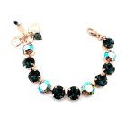 Bracelet By Mariana Woman Elegant Montana Blue and Vitrail Swarovski Crystals