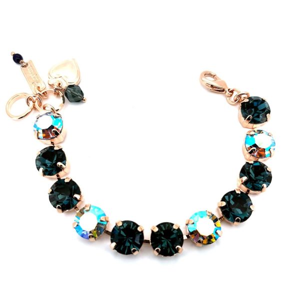 Bracelet By Mariana Woman Elegant Montana Blue and Vitrail Swarovski Crystals
