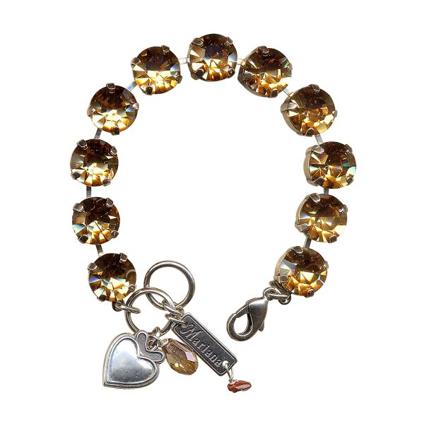 Bracelet By Mariana Gorgeous Lt. Colorado Topaz Swarovski Crystals