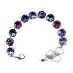 Mariana Bracelet Luxurious Deep Purple, Amethyst, & Navy Blue Austrian Crystals Happy Hour Paradise Coll.