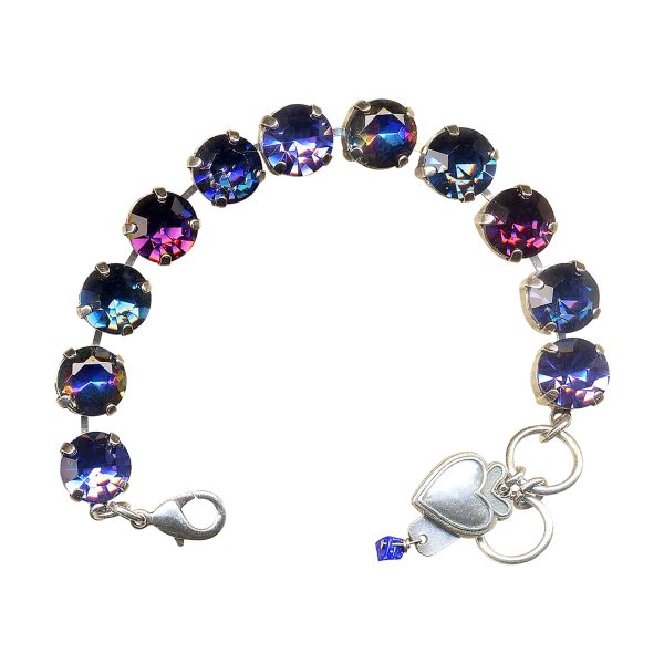 Mariana Bracelet Luxurious Deep Purple, Amethyst, & Navy Blue Austrian Crystals Happy Hour Paradise Coll.