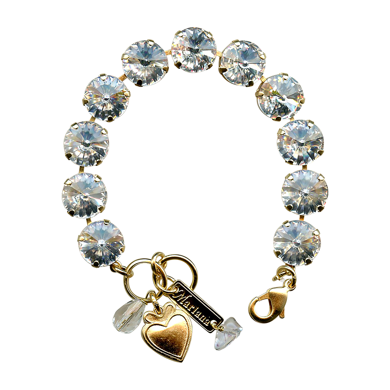 B-4474R-001001-YG (1) Mariana Bracelet Simply Elegant Clear Austrian Crystals My Treasures Coll. - Image 1