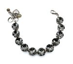 Bracelet By Mariana Woman Luxurious Black Diamond Swarovski Crystals - Image 3