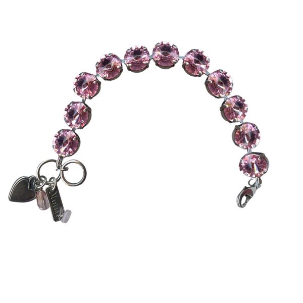 Bracelet By Mariana Lovely Light Rose Swarovski Crystals