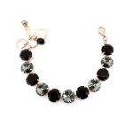 Bracelet By Mariana Glamorous Jet and Black Diamond Swarovski Crystals