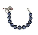 Bracelet By Mariana Woman Sophisticated Tanzanite Swarovski Crystals - Image 2