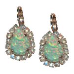 Mariana Earrings Moon Yellow SO Mineral & Moonlight Austrian Crystals My Treasures Coll. - Image 2