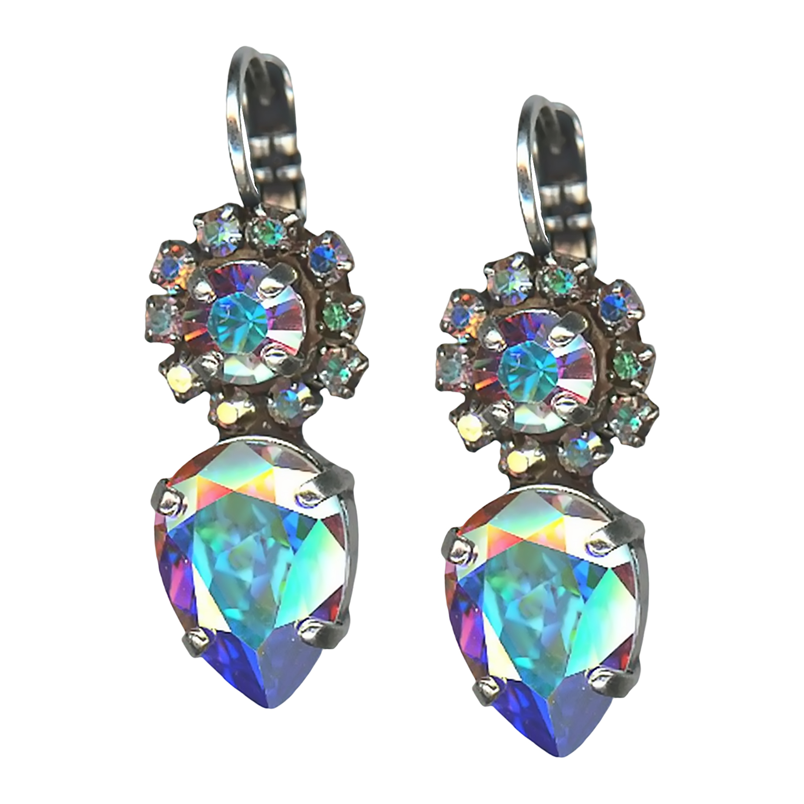 E-1032-14-001AB-SP6 (1) Mariana Earrings Glitzy Aurora Boreale Austrian Crystals My Treasures Coll. - Image 1