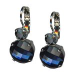 Mariana Earrings Elegant Royal Blue & Montana Blue Austrian Crystals My Treasures Coll. - Image 2