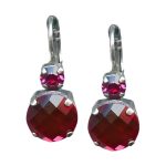 Mariana Earrings Fab Fuchsia Austrian Crystals My Treasures Coll. - Image 3