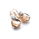 Earrings By Mariana Woman Luxurious Colorado Topaz and Moonlight Swarovski Crystals - Image 4
