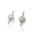 Mariana Earrings Glitzy Hexagon Clear & AB Austrian Crystals On A Clear Day Sweet Summer Coll.