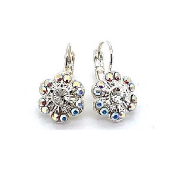 Mariana Earrings Adorable Floral AB & Clear Austrian Crystals On A Clear Day Sweet Summer Coll.