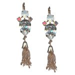 Mariana Earrings Gorgeous Clear, White Opal, & Vitrail Lt Austrian Crystals On A Clear Day Sweet Summer Coll.