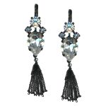 Mariana Earrings Pear Dangling Clear Austrian Crystals My Treasures Coll. - Image 2