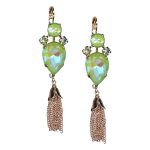 Mariana Earrings Shimmering Sun Kissed Peridot & Peridot Austrian Crystals My Treasures Coll.