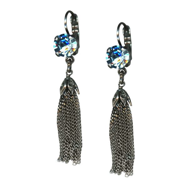 Mariana Earrings Charming Aquamarine Austrian Crystals My Treasures Coll.