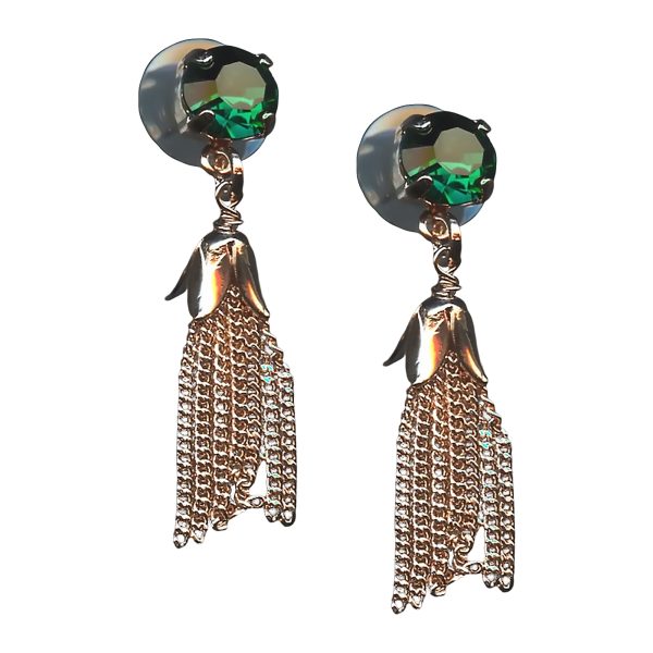 Mariana Earrings Glamorous Emerald Austrian Crystals My Treasures Coll.