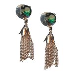Mariana Earrings Glamorous Emerald Austrian Crystals My Treasures Coll. - Image 2