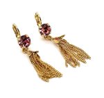 Earrings By Mariana Woman Sassy Drop Light Rose Swarovski Crystals - Image 2