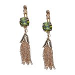 Mariana Earrings Fabulous Olivine Austrian Crystals My Treasures Coll. - Image 2