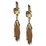Mariana Earrings Exquisite Lt Colorado Topaz Austrian Crystals My Treasures Coll. - Image 3