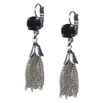 Mariana Earrings Soulful Jet Black Austrian Crystals My Treasures Coll.